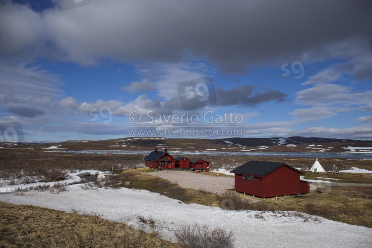 Norwegian tundra, lanscape at båtsfjordfjellet