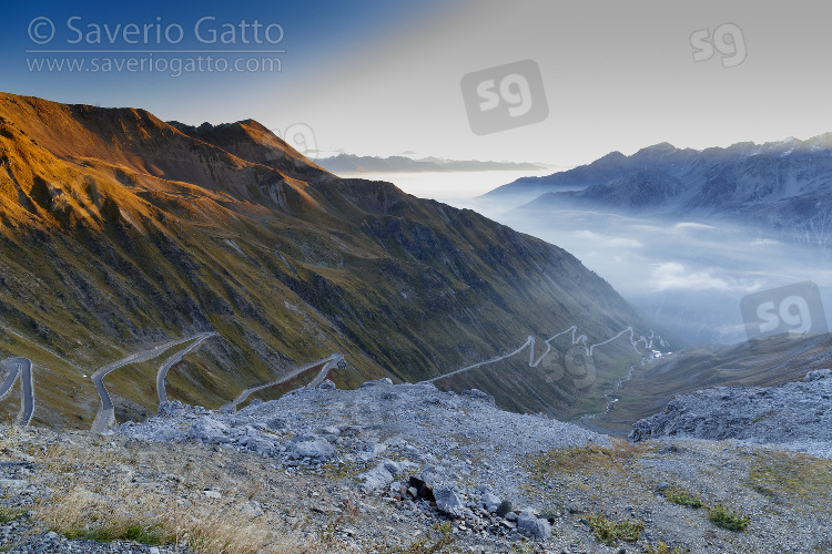 Stelvio Pass, stelvio pass at sunrise