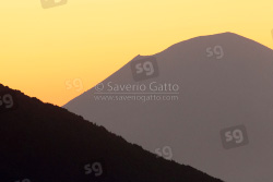 Mount Vesuvius at sunset